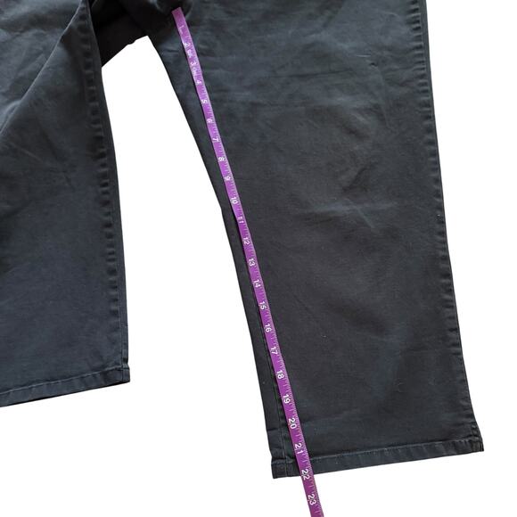 Talbots Capri Pants Women's Sz 16 Black Stretch Crop Casual Everyday - Picture 5 of 9